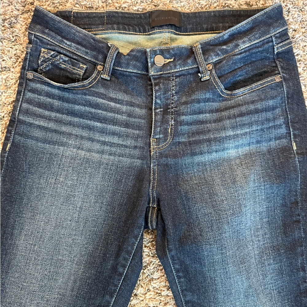 Buckle Black Ankle Skinny Jeans - Picture 15 of 15